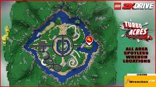 LEGO 2K DRIVE Turbo Acres All 10 Wrench Locations - HTG