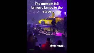 When KSI brought a LAMBORGHINI to the stage and performed 