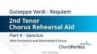 Verdis Requiem Part 4 - Sanctus - 2nd Tenor Chorus Rehearsal Aid