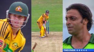 5 Fours in a Row  David Warner Smashes Shoaib Akhtar  Pak vs Aus 2010 HD* 