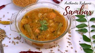 Sambar Recipe  Kalyana Veedu Sambhar  How to make Traditional Sambar with Homemade Sambar Powder