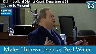 Myles Hunwardsen vs Real Water Part 1 January 26 2024