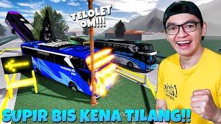 OM TELOLET OM Supir Bus Kena TILANG & Keliling Indonesia  Bus Driving Indonesia Basuri