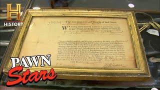 Pawn Stars UNBELIEVABLE $1000 American Revolution Commission Season 4