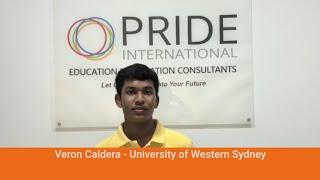 Student success story from Pride International - Veron Caldera