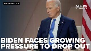 Biden faces pressure to drop out from several high profile leaders