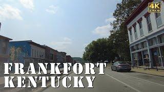 Frankfort Kentucky - 4K Downtown Tour