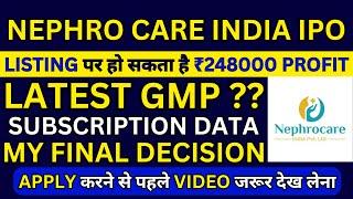 Nephro Care India IPO  Nephro Care India IPO GMP  Nephro Care India IPO Subscription Status