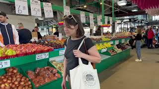 4K Montréal May 2024 Montréal JEAN-TALON MARKET Walking Tour4K 60FPS#fruitmarket #montrealfood