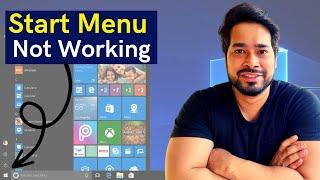 How to Fix Start Menu Not Working on Windows 10  Windows 10 Start Button NOT Working