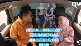 NEBENG BARENG BOY JAWABAN LESTI MENGEJUTKAN  PUNYA ANAK KEMBAR.