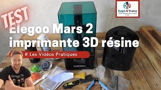 Test Elegoo Mars 2 verte imprimante 3D test avec résine lavable à leau - Lampe UV Sovol SL1