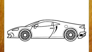 How To Draw A Car - How To Draw McLaren GT  2019