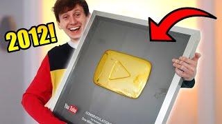 I got the RAREST Youtube Play Button in Existence REAL GOLD