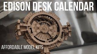 Edison Desk Calendar Model Kit Unboxing Review