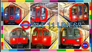 London Underground Action - ALL 11 LINES Set #1