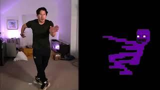 Markiplier dances with purple guy HD + Synced Audio