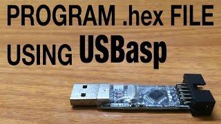 TutorialHow to burnprogram a hex file to a AVR microcontroller using AVR StudioUSBaspBurn-O-Mat