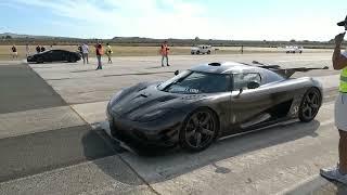 Bugatti Chiron Sport Vs Koenigsegg One1 - Drag Race 400kmh++ #koenigsegg #bugatti