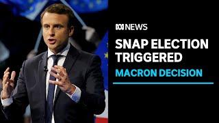 Emmanuel Macron calls snap election after heavy losses in France’s EU election  ABC News