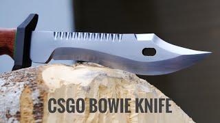 Making CSGO Bowie Knife out of Rusty Spring Plate