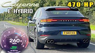 2024 Porsche Cayenne 470HP E-Hybrid  TOP SPEED on AUTOBAHN