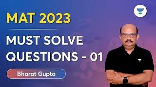 MAT 2023  Must Solve Questions by Bharat Gupta #unacademycatalyst