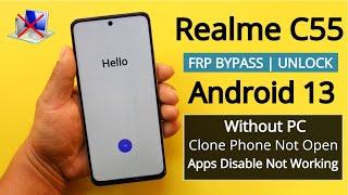 Realme C55 RMX3710 Frp UnlockBypass Google Account Lock Without Pc - Fix Clone Phone Not Open