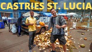 ST. LUCIA FIRST IMPRESSIONS  Castries City Walking Tour Vlog