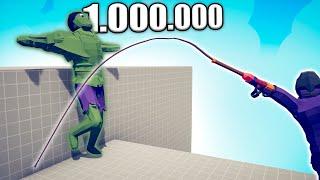 1.000.000 DAMAGE WHIP vs EVERY BOSS - TABS  Totally Accurate Battle Simulator 2024