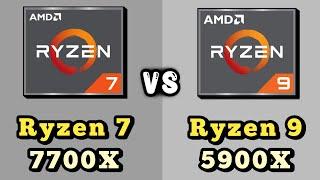 Ryzen-9 5900X vs Ryzen-7 7700X Processor   AMD Ryzen 9 5900X vs AMD Ryzen 7 7700X