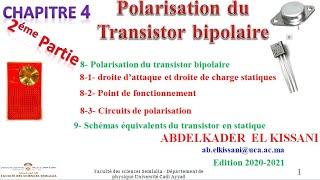 Chapitre 4  deuxième partie   Transistor bipolaire Polarisation du transistor