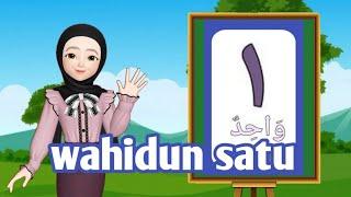 Wahidun satu Isnani dua  belajar angka dalam bahasa arab  lagu anak populer