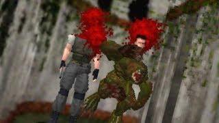 Uncensored Hunter Decapitation  Resident Evil 1996