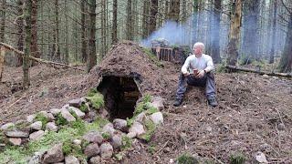 underground dugout shelter bushcraft shelter