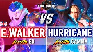 SF6  Ending Walker Ed vs Hurricane Cammy & Luffy A.K.I  SF6 High Level Gameplay