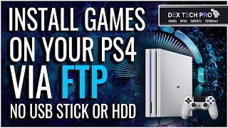 Transfer Games to PS4 from PC  via LAN and FTP No USB stick or External Hard Disk Drive Needed