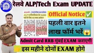 Railway ALPTech Exam UPDATE Admit Card UPDATEपेपर ये कंपनी कराएगी#railwayalpnewvacancy2024#update