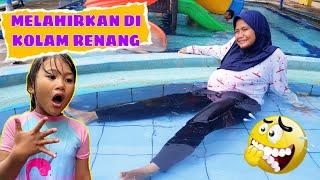 IBU MELAHIRKAN DI KOLAM RENANG  CHIKAKU