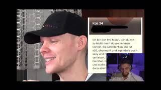 MOIS REAGIERT AUF DIE BESTEN TINDERPROFILE  Unsympathischtv  Keller Stute