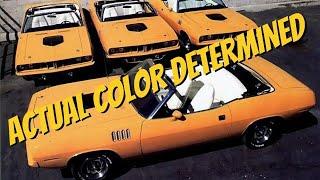 After Years of Research The Exact Color of The Nash Bridges Cuda Has Been Determined