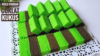 RESEP BOLU PANDAN COKLAT SUPER LEMBUT ENAK BANGET BAHAN EKONOMIS