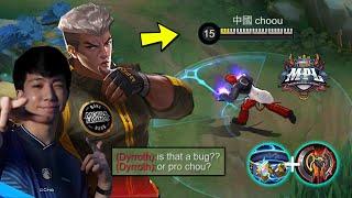 FINALLY CHOU EXP LANE IN MPL IS BACK I TRY THE NEW BUILD CHOU PRO PLAYER - Mobile Legends