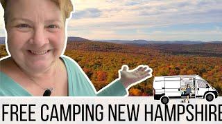 The Best Free Camping New Hampshire  Solo Female Vanlife with Dog