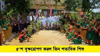 রাঙ্গুনিয়ায় স্কুলে ৫শ বৃক্ষরোপণ করল তিন শতাধিক শিশু  Cplus