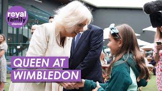 Queen Camilla Attends Wimbledon Amid Hopes for Kates Finals Return