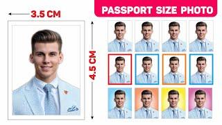 How to Make Passport Size Photo - Passport Size Photo Kaise Banaye  CorelDRAW Tutorial Hindi