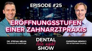 Dental Late Night Show   Eröffnungsstufen einer Zahnarztpraxis  Helka & Henrici