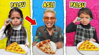 TANTANGAN MAKAN MAKANAN ASLI VS PALSU PART 2 MAKIN ANEH MAKANANNYA