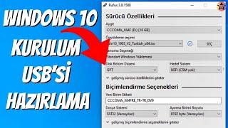 UEFI Windows 10 Kurulum USBsi Hazırlama  2021